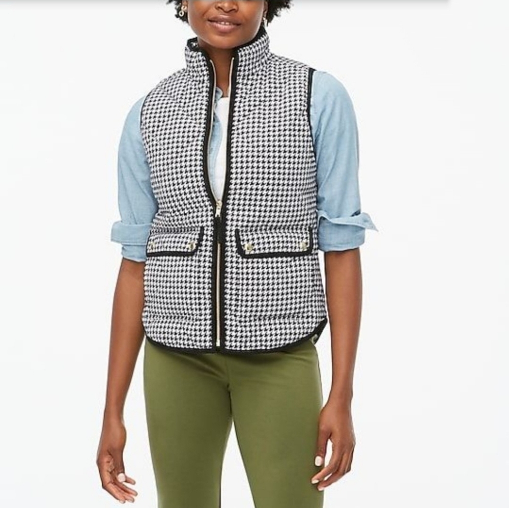 JCrew Houndstooth Vest NWOT